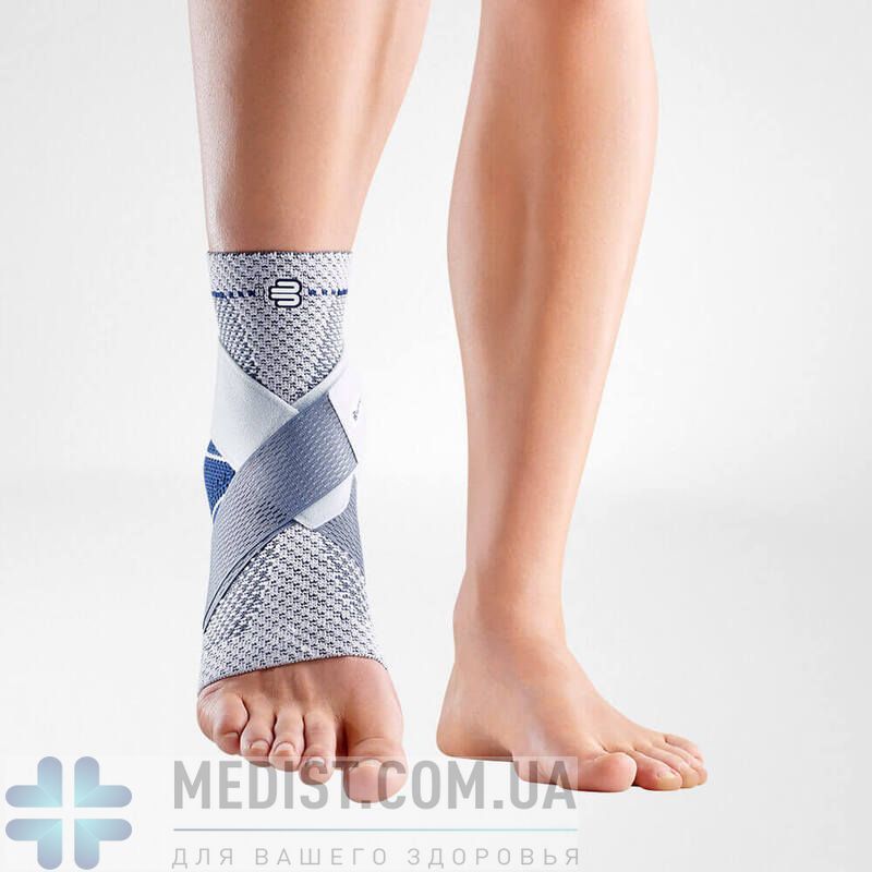Активный бандаж Bauerfeind GenuTrain MalleoTrain S open heel с 3-х уровневой системой натяжения - для усиленной стабилизации и защиты голеностопного сустава при занятиях спортом без обуви для женщин и мужчин